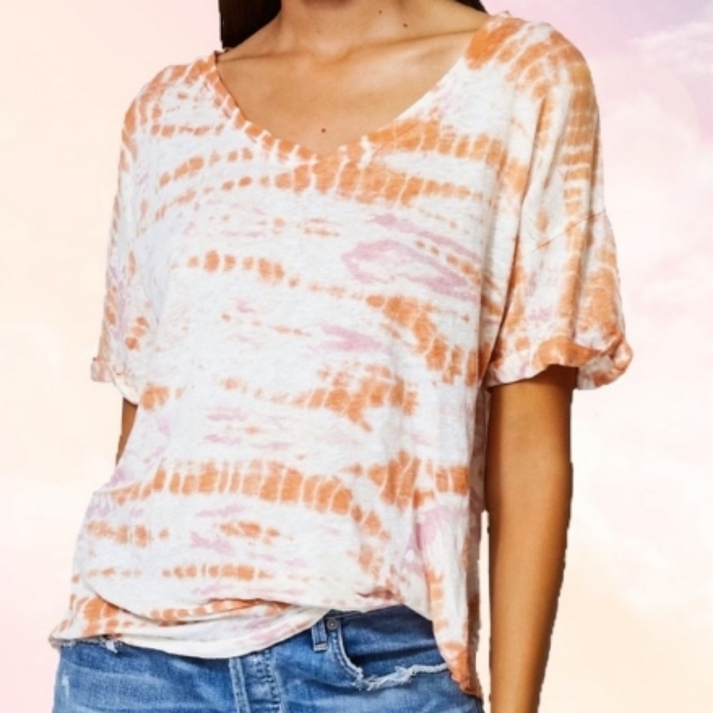 YFB Twister front Tie Dye Linen Tee